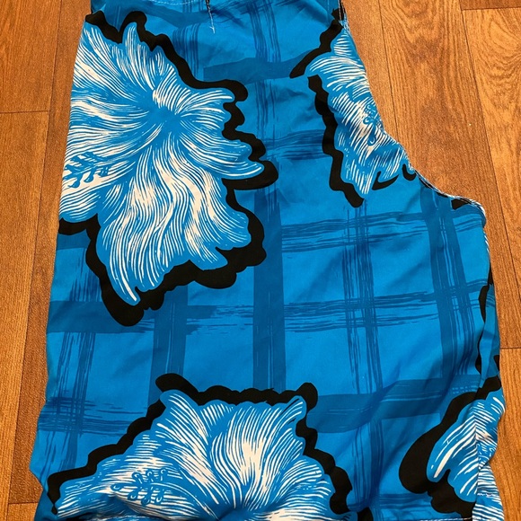 🌊 Blue Sol 🏖 Men’s Floral Swim Trunks 🩳, 38 - Picture 3 of 4
